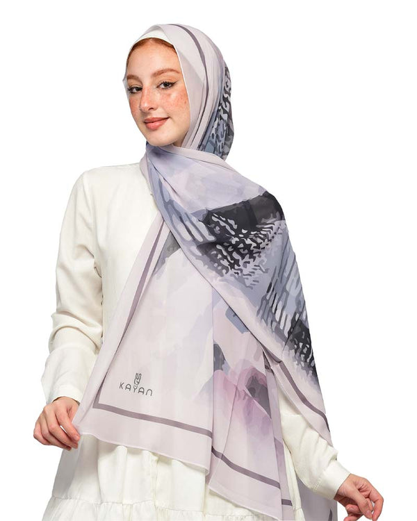 Kayan Chiffon Printed Scarf 153 - 8COM STORES