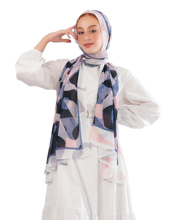 Kayan Chiffon Printed Scarf 183 - 8COM STORES