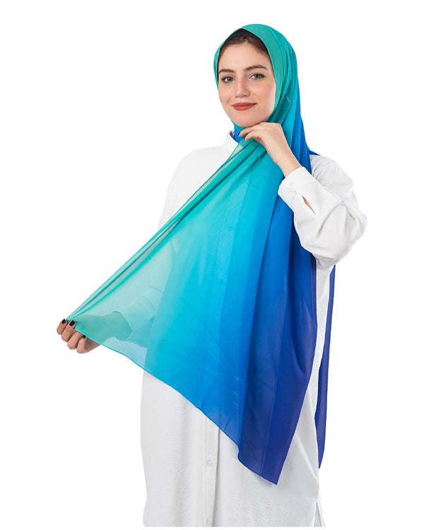 Kayan Gradient Chiffon Scarf 63 - 8COM STORES