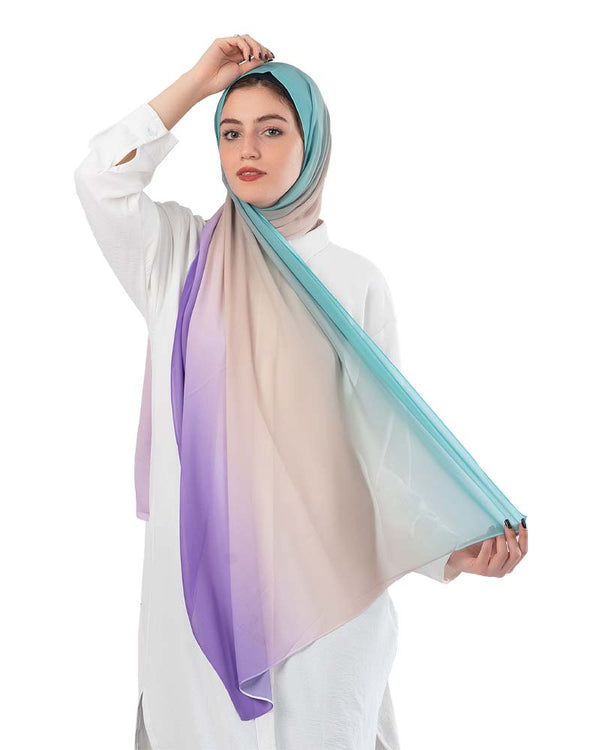 Kayan Gradient Chiffon Scarf 62 - 8COM STORES