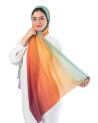 Kayan Gradient Chiffon Scarf 59 - 8COM STORES