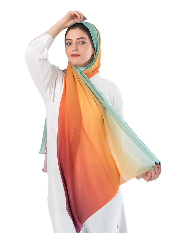 Kayan Gradient Chiffon Scarf 59 - 8COM STORES