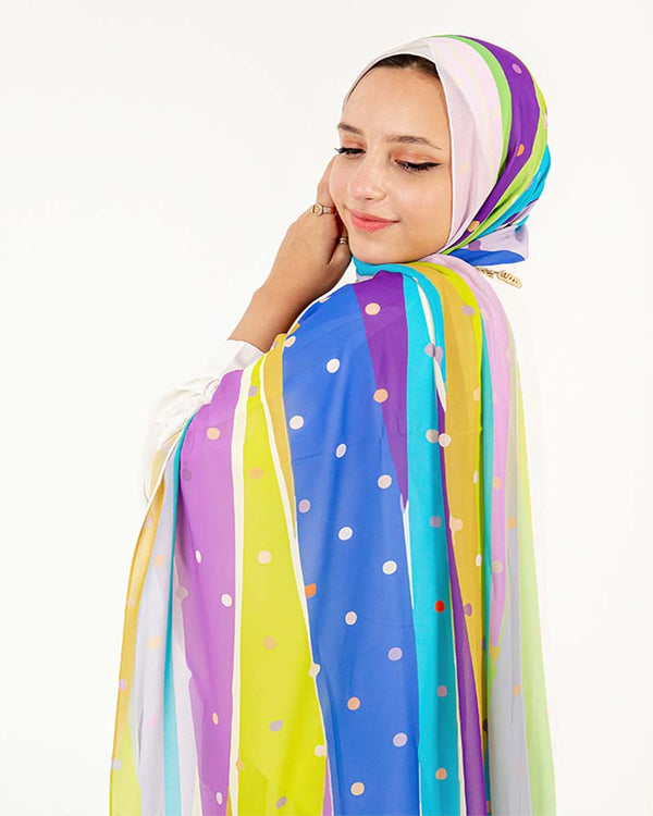 Kayan Chiffon Printed Scarf 27 - 8COM STORES