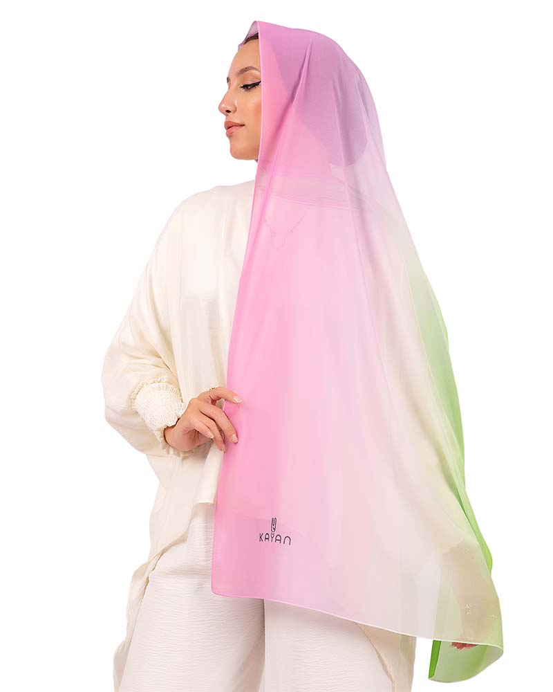 Kayan Gradient Chiffon Scarf 179 - 8COM STORES