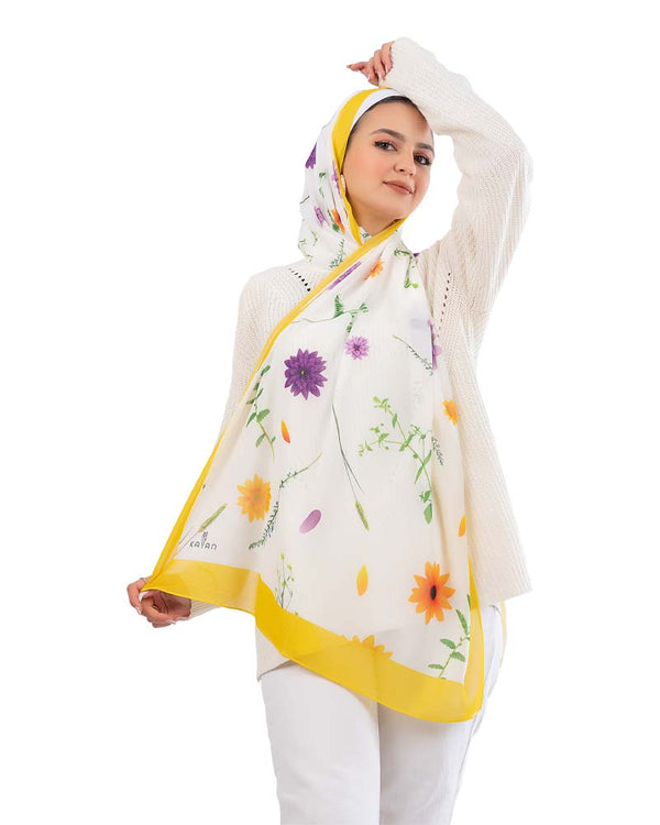 Kayan Chiffon Printed Scarf 133 - 8COM STORES