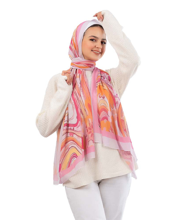 Kayan Chiffon Printed Scarf 108 - 8COM STORES