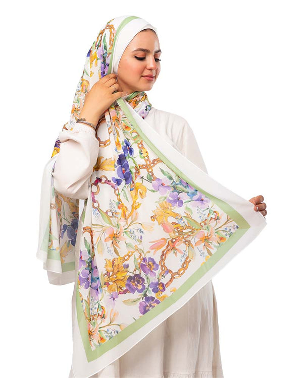 Kayan Chiffon Printed Scarf 283 - 8COM STORES
