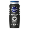 Nivea Men Active Clean Shower Gel For Face Body And Hair 500ml