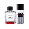 Banderas Perfumes Power of Seduction Gift Set for Men EDT 100ml + Deodorant 150ml - Lavender and Woody Notes - Day Wear