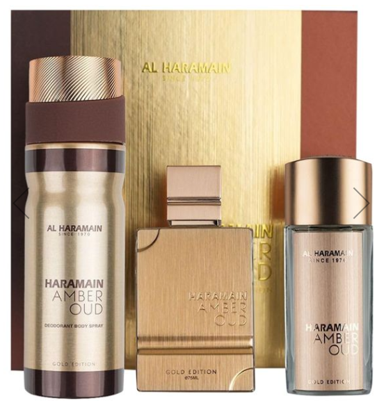 Al Haramain Amber Oud Gold Edition Perfume Gift Set