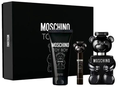 Moschino Toy Boy Men's Perfume Gift Set 3 Pcs - 3.4 Oz EDP Spray + 3.4 Oz Shower