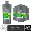 Dove Men +Care Extra Fresh Body Face & Hair Wash 700ml