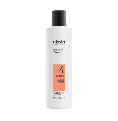 Nioxin System 4 Shampoo Dyed and Damaged Hair with Advanced Weakening 300 ml