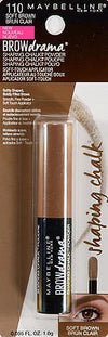 Maybelline Brow Drama Shaping Chalk Powder - Deep Brown