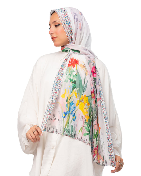 Kayan Chiffon Printed Scarf 293 - 8COM STORES