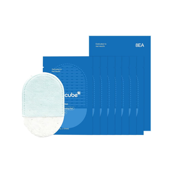 ميديكيوب Zero Pore Peeling Pads – وسادات تقشير مزدوجة للوجه والجسم، 8 قطع