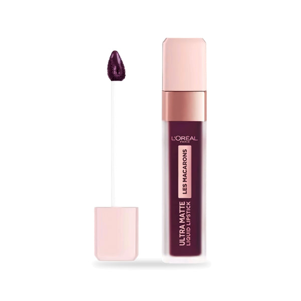 L'Oréal Paris Les Macarons Ultra Matte Liquid Lipstick - 830 Blackcurrant Crush