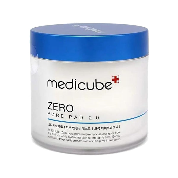ميديكيوب Zero Pore Pad 2.0 – وسادات تونر مقشرة بحمض AHA وBHA للعناية بالمسام والتحكم في الدهون، 70 وسادة