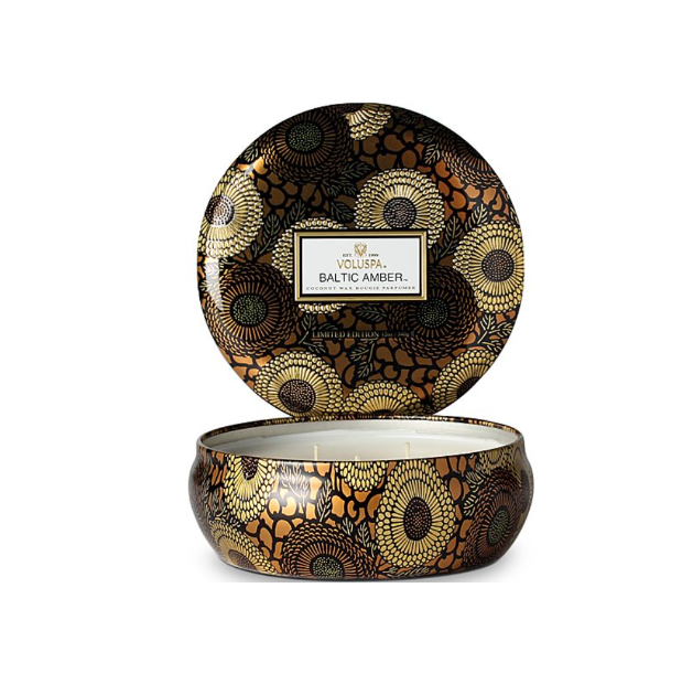 3 Wick Decorative Tin Candle - Burning Woods 340g