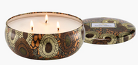 3 Wick Decorative Tin Candle - Burning Woods 340g