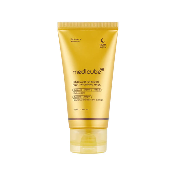 ميديكيوب Kojic Acid Turmeric Night Wrapping Mask 75 مل – ماسك ليلي لتفتيح وإشراقة البشرة