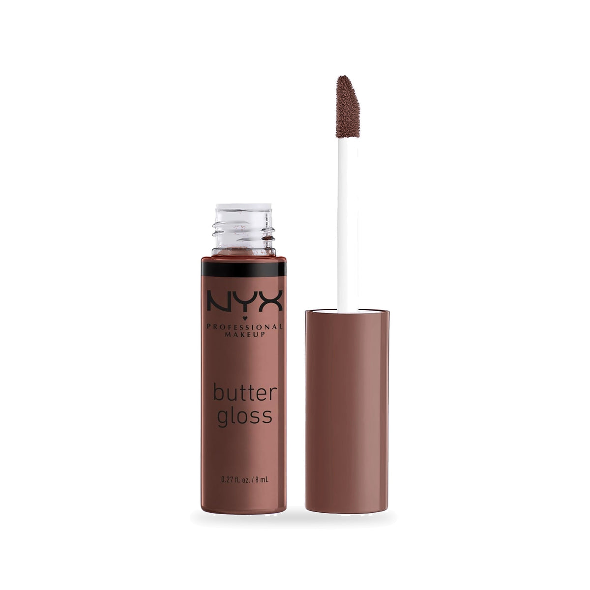 ملمع شفاه NYX بتر جلوس 17 جينجر سناب – ليب جلوس بني شوكولاتة غير لزج