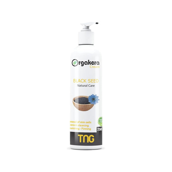 Orgakera Black Seed Cream 250ml – Natural Moisturizing Care for Oily & Acne-Prone Skin