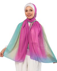 Kayan Gradient Chiffon Scarf 143 - 8COM STORES