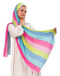 Kayan Gradient Chiffon Scarf 153 - 8COM STORES