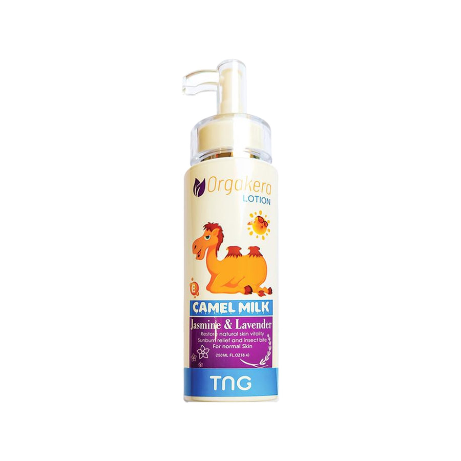 Orgakera Camel Milk Lotion Jasmine & Lavender 250ml – Moisturizing & Nourishing Body Lotion