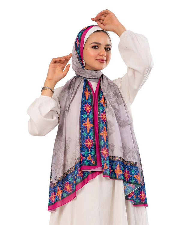 Kayan Chiffon Printed Scarf 305 - 8COM STORES