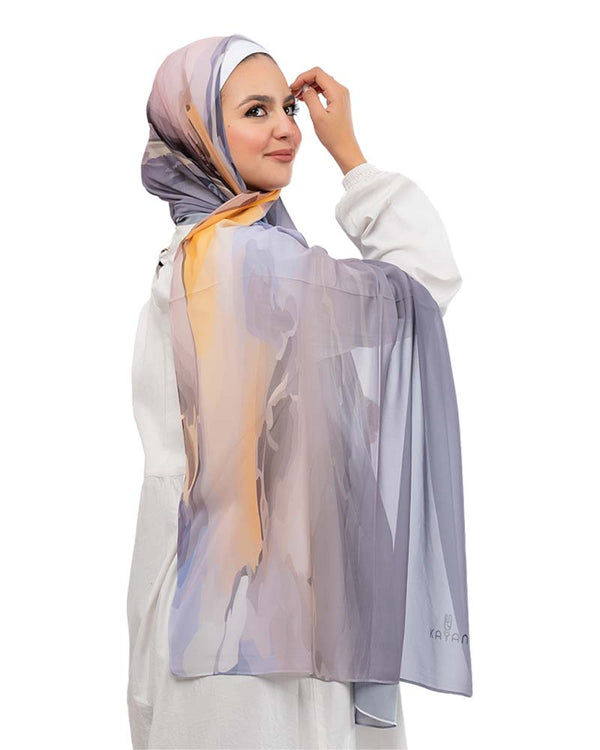 Kayan Chiffon Printed Scarf 176 - 8COM STORES