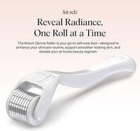 Kitsch Derma Roller – Skin Care Tool & Face Roller for Boosting Absorption of Serums & Oils -  Easy-to-Use Beauty Roller for Skin, Beard & Hair Growth