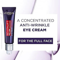 L’Oréal Paris Revitalift Filler Eye Cream for Face – Deeply Hydrating Anti-Ageing Cream with Hyaluronic Acid, 30ml