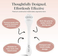 Kitsch Derma Roller – Skin Care Tool & Face Roller for Boosting Absorption of Serums & Oils -  Easy-to-Use Beauty Roller for Skin, Beard & Hair Growth