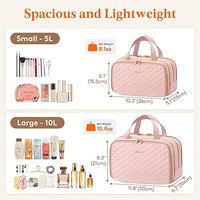 Lifewit Travel Toiletry Bag – Large 5L Makeup & Cosmetic Bag with Handle, Multi-Compartments, Pink