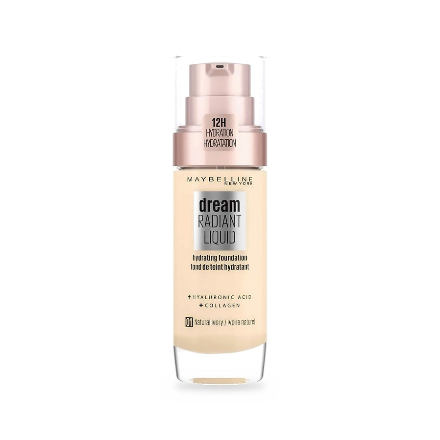 Maybelline Dream Radiant Liquid Foundation 01 Natural Ivory – 30ml