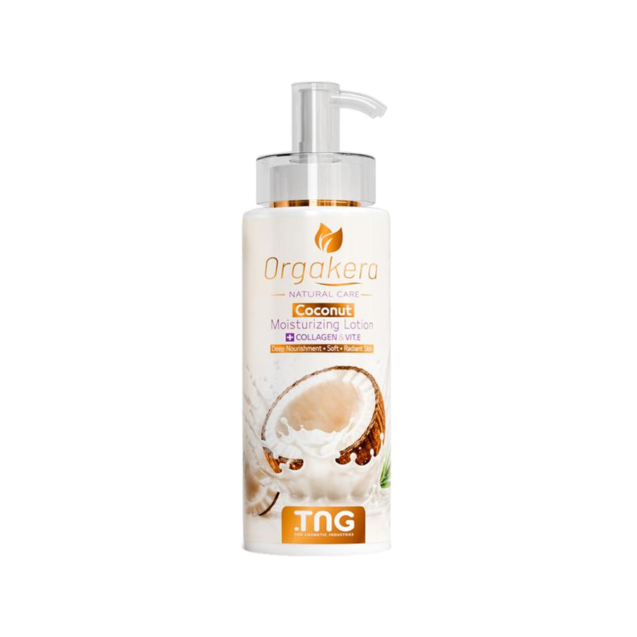 Orgakera Coconut Milk Cream 250ml – Moisturizing Skin Cream for Even-Toned & Soft Skin