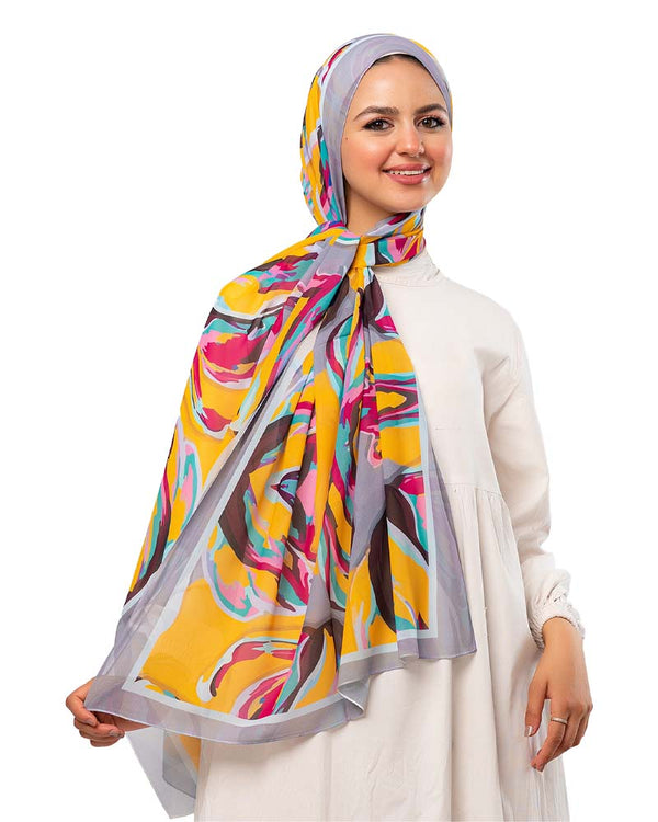 Kayan Chiffon Printed Scarf 278 - 8COM STORES