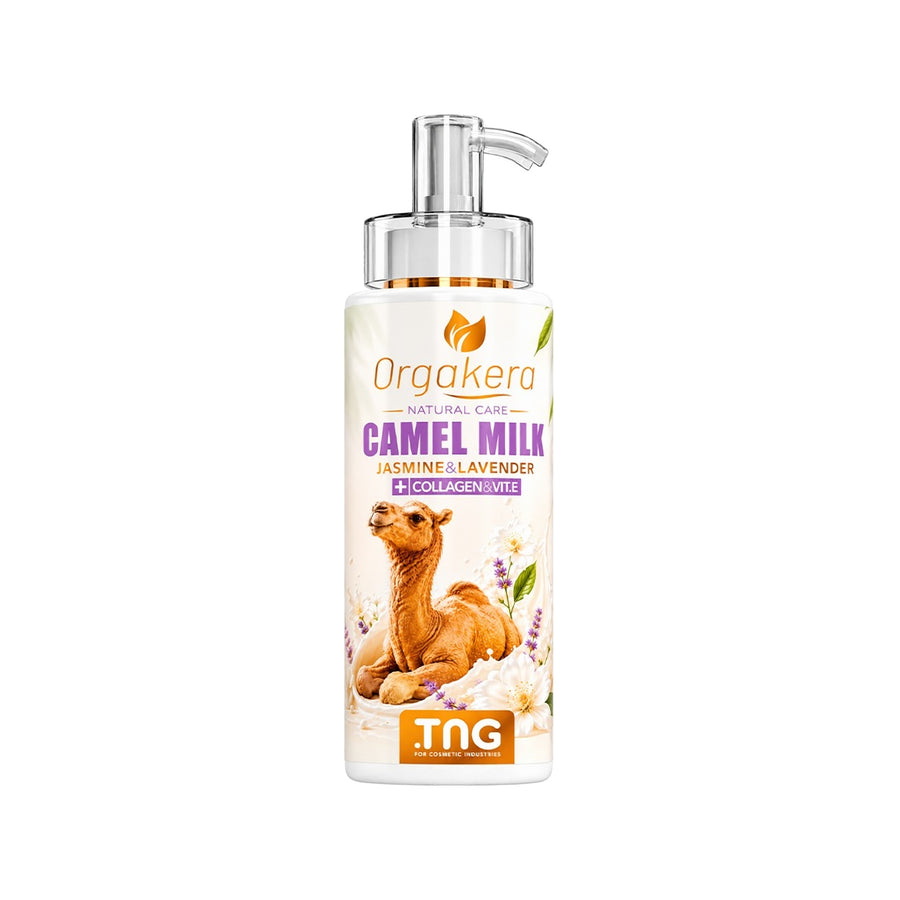 Orgakera Camel Milk Lotion Jasmine & Lavender 250ml – Moisturizing & Nourishing Body Lotion