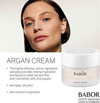 BABOR CLASSICS Argan Cream, Rich face cream for dry skin, With argan oil and vitamin E, Vegan formula, Without alcohol, 50 ml