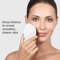 GESKE SmartAppGuided Sonic Facial Brush 5 in 1 Silicone Face Cleansing Device Starlight