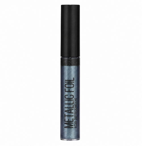 Maybelline Metallic Foil Lipstick in shade 130 Labyrinth with a rich metallic finish and bold, shimmering color in sleek lipstick packaging.