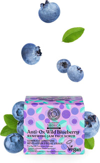 Natura Siberica Renewing Jam Face Scrub Wild Blueberry Antiox Exfoliating Facial Jam 50ml