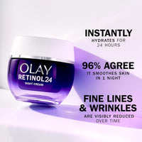 Olay Retinol 24 Night Cream Face Moisturizer with Antioxidant Vitamin E 50ml
