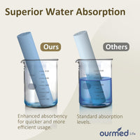 Ourmed Life Face Towels, Facial Towels for Sensitive Skin, Wipes for Washing Face, Skincare and Makeup Remover, Dry Wipes, 10"×12", 50 Count