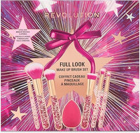 Revolution Full Look Makeup Brush Gift Set 7 Piece Eye Face & Cheek Collection