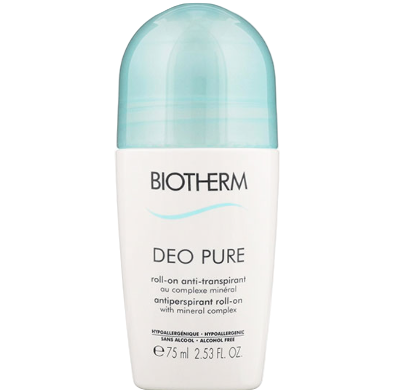 Biotherm Deo Pure roll-on deodorant on a white background