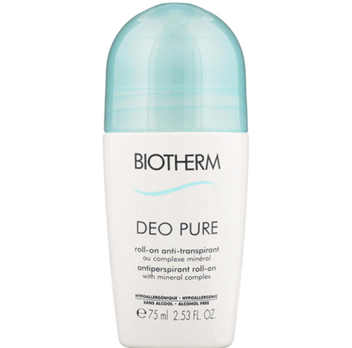Biotherm Deo Pure roll-on deodorant on a white background