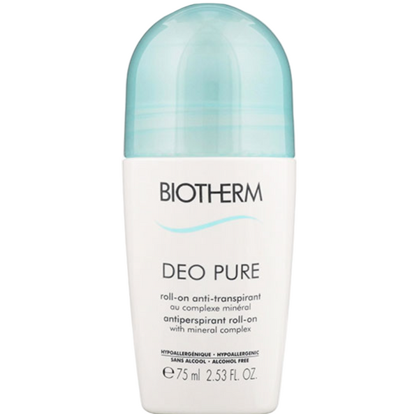 Biotherm Deo Pure roll-on deodorant on a white background